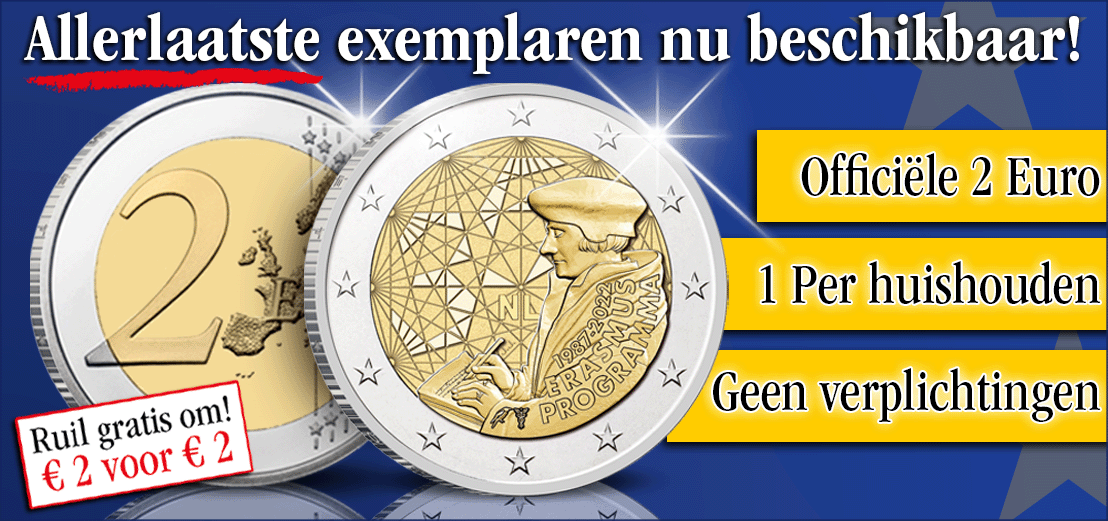 Erasmus munt - € 2 voor € 2 - Officiële Nationale Omruilactie